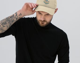 Rainbow Wave Canvas Cap – Tidebound Collection