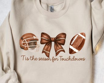 Football Season Sweatshirt Football Mama Sweatshirt Cute Game Day Tee Sporty Fall Outfit Women’s Autumn Sports Top Casual Football Fan Gift