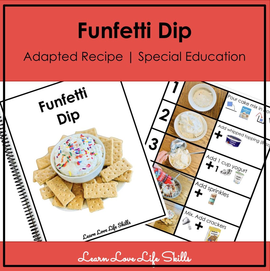 Funfetti Dip Adapted Cooking Recipe | REAL Pictures | Special Education ...