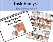 How to Brush Your Teeth Visuals & Task Analysis Data | Special Education