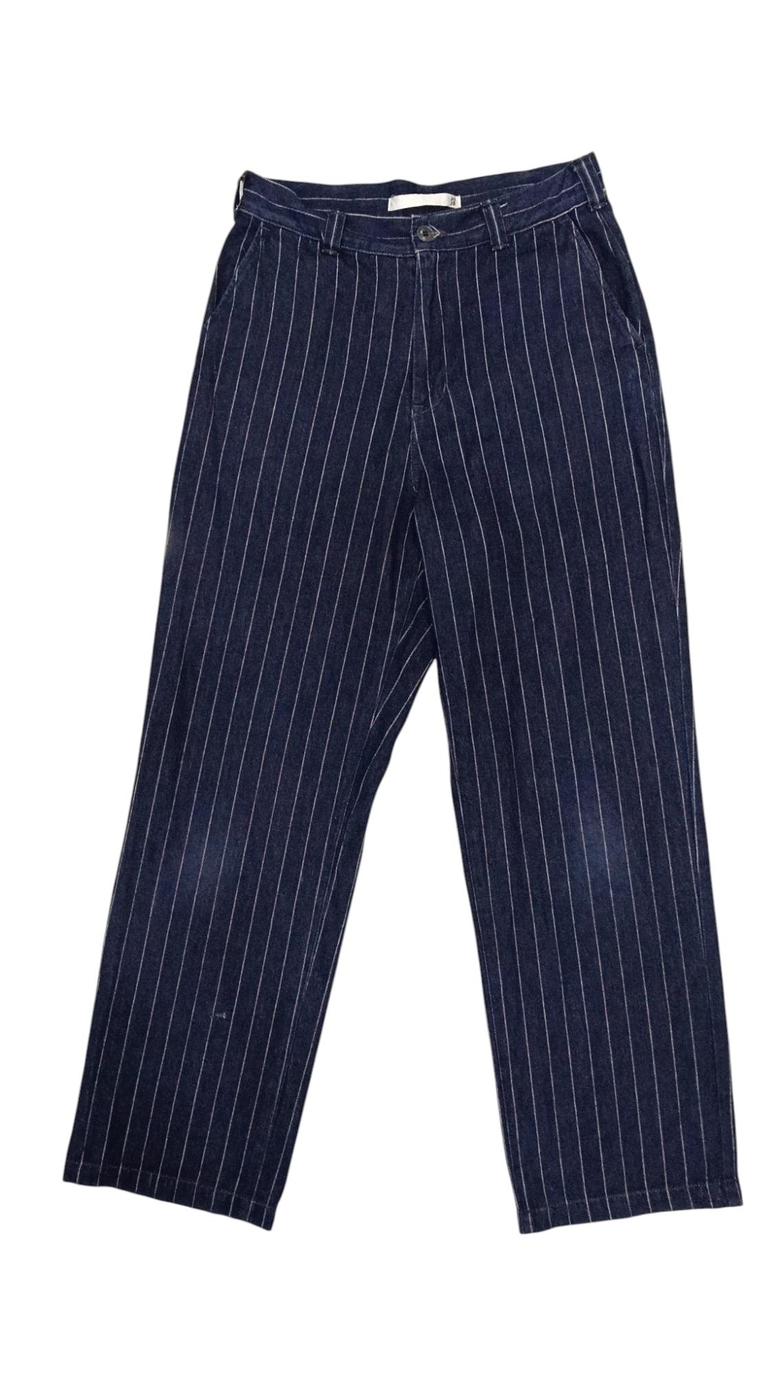 JOHNBULL Japan Pinstripe Denim Trousers (S 380) w29