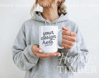 15oz Mug Mockup Lifestyle Mug Mockup for Print on Demand 15oz Coffee Mug Mock for POD Lifestyle Mockup of Mug