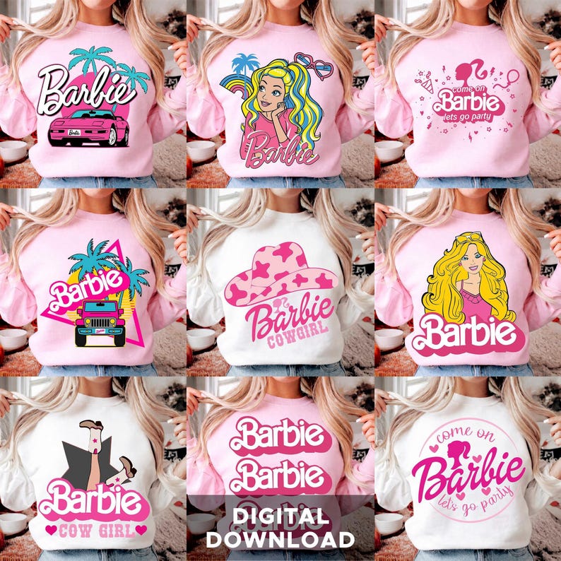 Barbie Movie SVG Bundle, Cricut, Sticker Files (Digital Download) image 2