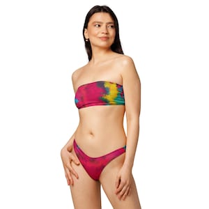 Recycled bandeau bikini