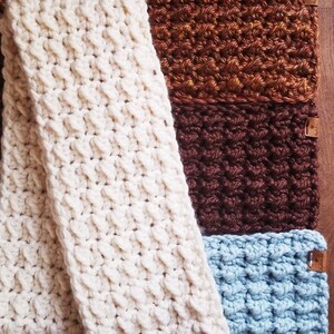 Crochet Scarf, Handmade Crochet Ombré Scarf