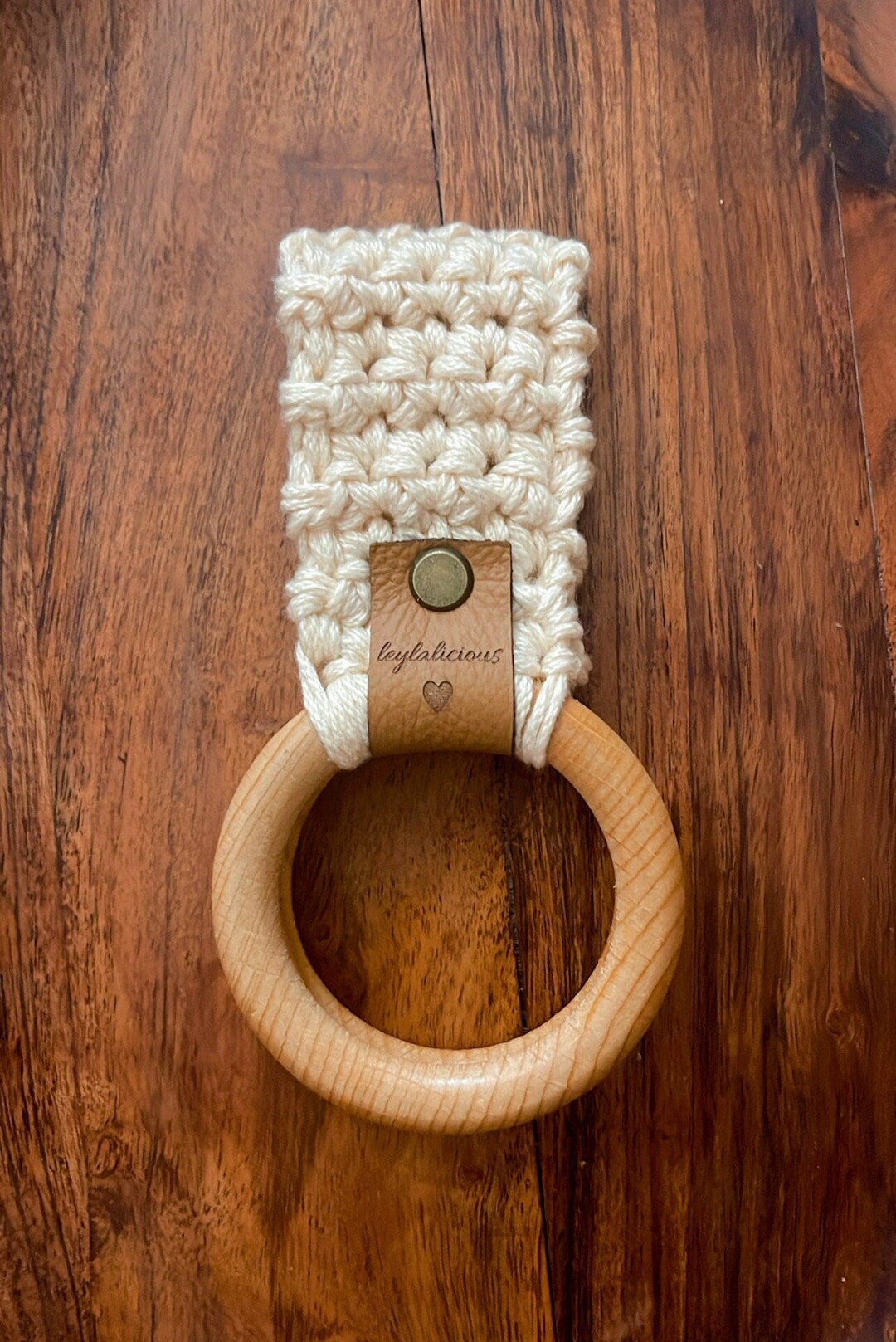 Crochet Towel Holder / Kitchen Towel Holder / Hanging Kitchen Towel