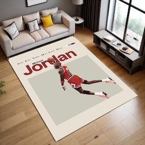 Michael Jordan Rug: Basketball Legend Non-Slip Floor Mat
