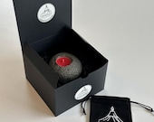 Handmade Icelandic Lava Stone Candle Holder β Natural Volcanic Rock Tealight β Minimalist Decor from Iceland