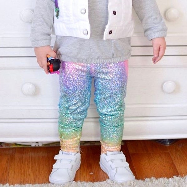 Mädchen Einhorn Leggings Baby Kleinkind Regenbogen Geburtstag Hose 3 6 12 18 24 Monate 2T 3T 4T 5T 6 7 Kostüm Dragon Scale rosa lila blau gelb