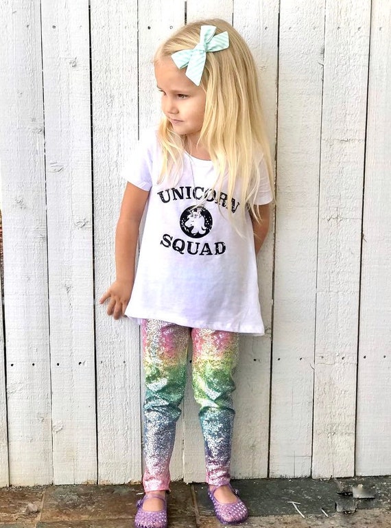 Girls Unicorn Leggings