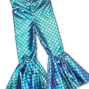 Kinder Meerjungfrau Schlaghosen Leggings Lila Türkis Blau Mädchen Baby Kleinkind Geburtstag 0 3 6 9 12 18 24 Monate 2T 3T 4T 5T 6 7 Meerjungfrauenkostüm