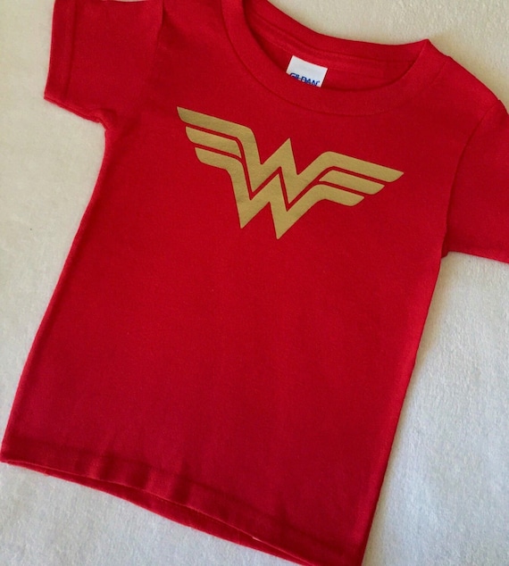 red wonder woman shirt