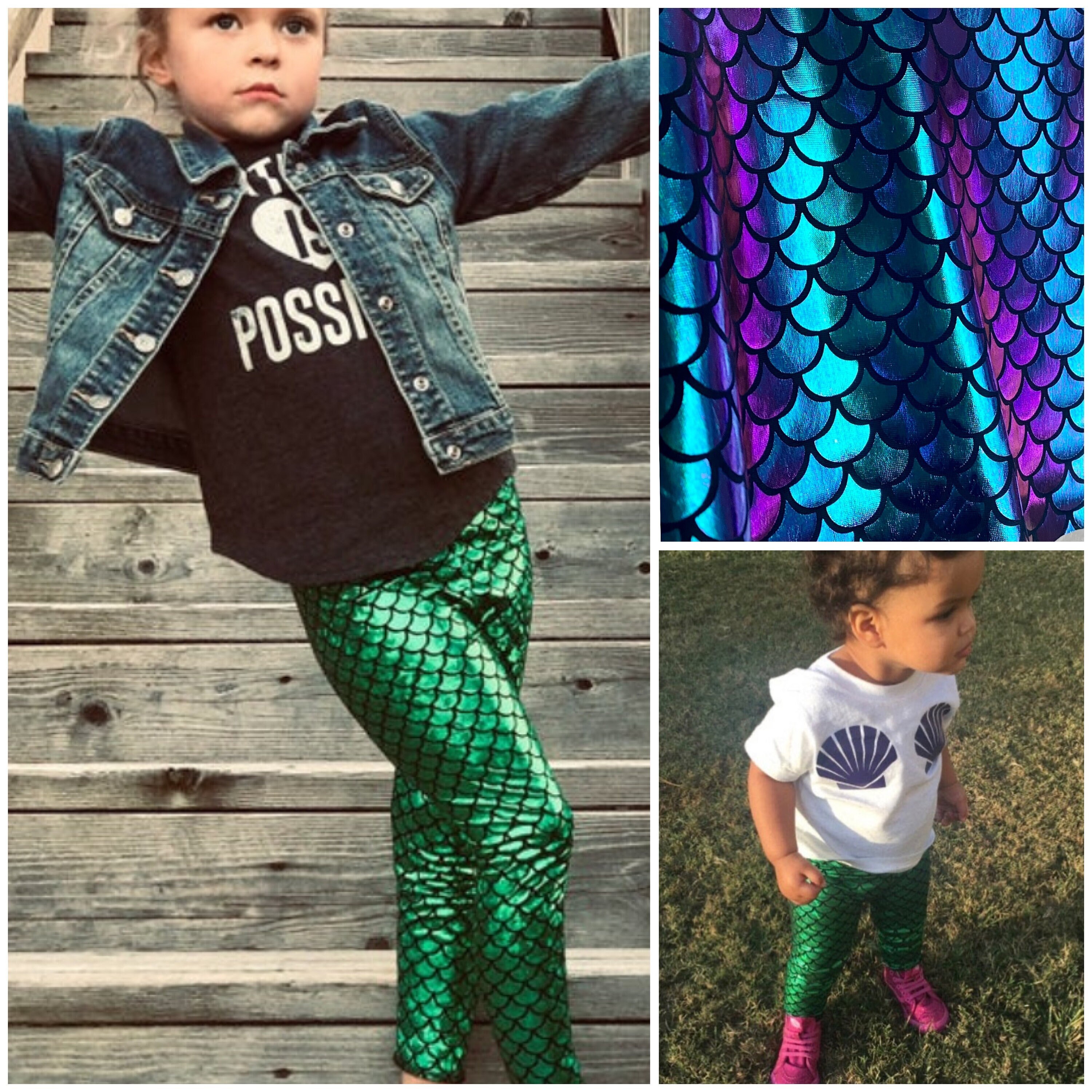 Baby mermaid leggings sales