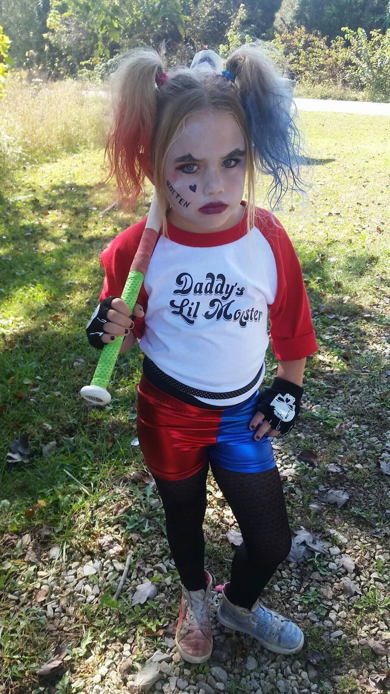 Harley Quinn Shorts costume 6 12 18 24 month 2T 3T 4T 5T 5 6 7 | Etsy