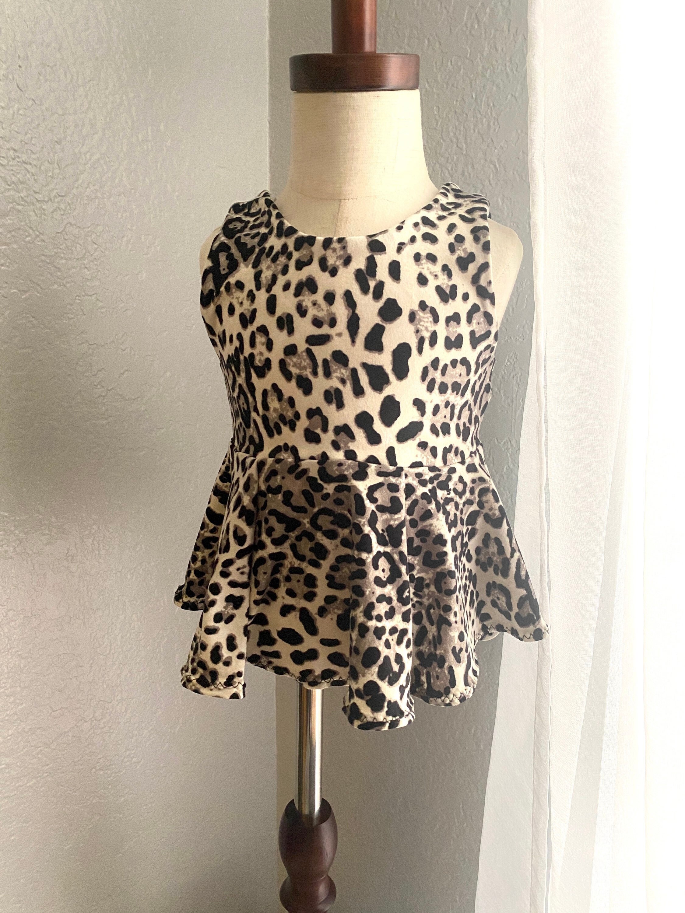 Kids leopard print top cheap