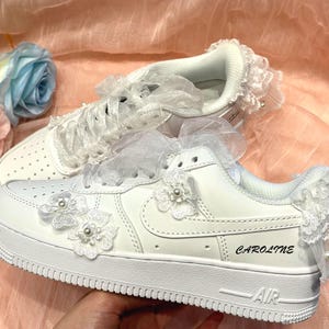 Zapatos de boda personalizados para novias/Air Force One, regalo de boda único/zapatos de boda deportivos/zapatos de boda personalizados, zapatos de boda únicos