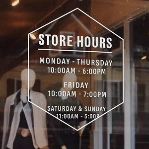 vinyl stickers - Waterproof & durable - Business Window Decal -  Custom Logo Sticker - Storefront and Office Sign - Door Sticker -
