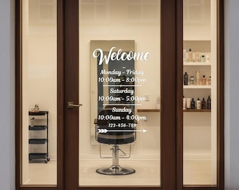 Custom Vinyl Decal, Personalized Business Logo, Window Lettering, Waterproof Branding Sticker, Storefront Sign