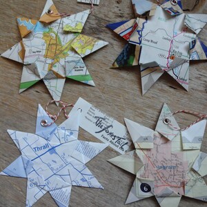 Texas Hill Country, Ornamento Mappa Origami Decorazione per la casa, Mappa stradale, Vacanze, Natale, Festività, Compleanno, Matrimonio, Laurea, Trasloco, Regalo
