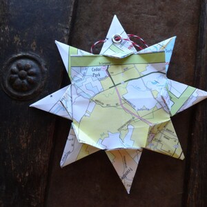 Cedar Park, Texas, Origami Mapa Ornament, Wystrój Domu, Sztuka Ścienna, Mapa Drogowa, Wakacje, Boże Narodzenie, Święta, Ślub, Ukończenie Szkoły, Przeprowadzka, Prezent