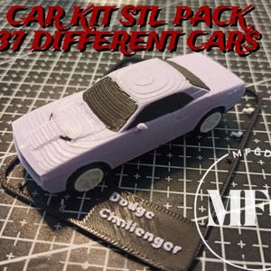 3D-afdrukbare carkit: 37-in-1 STL-modelbundel (digitale download)