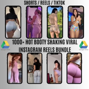 1000+ heta rumpskakningar virala Instagram-rullar | Paket med innehåll för sexig dans och sociala medier