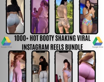 1000+ Hot Booty Shaking Viral Instagram Reels Bundle | Sexy Dance Social Media Content Pack