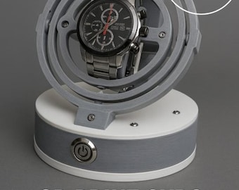 3D Printable Gyro Watch Winder STL: DIY Automatic Watch Remontoir
