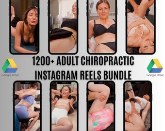 1200+ Sexy Chiropractic Instagram Reels Bundle 1 | Viral Social Media Content Pack for Chiropractors & Influencers