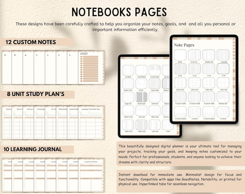 Digital Teacher Planner, 2027 2028 Teaching Planner, Goodnotes Planner, Teacher Journal, Lesson ...