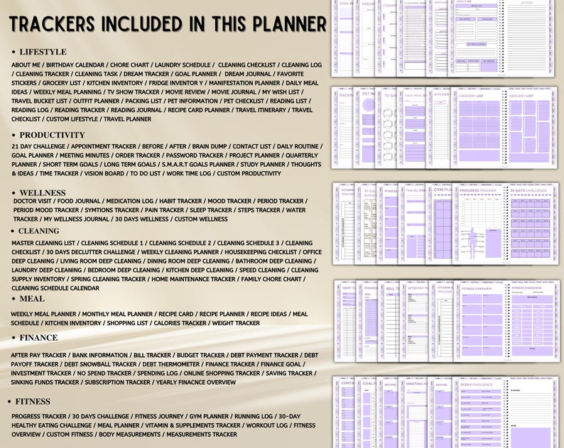 New 2026 2027 2028 All in One Digital Planner, Hyperlink Goodnotes ...