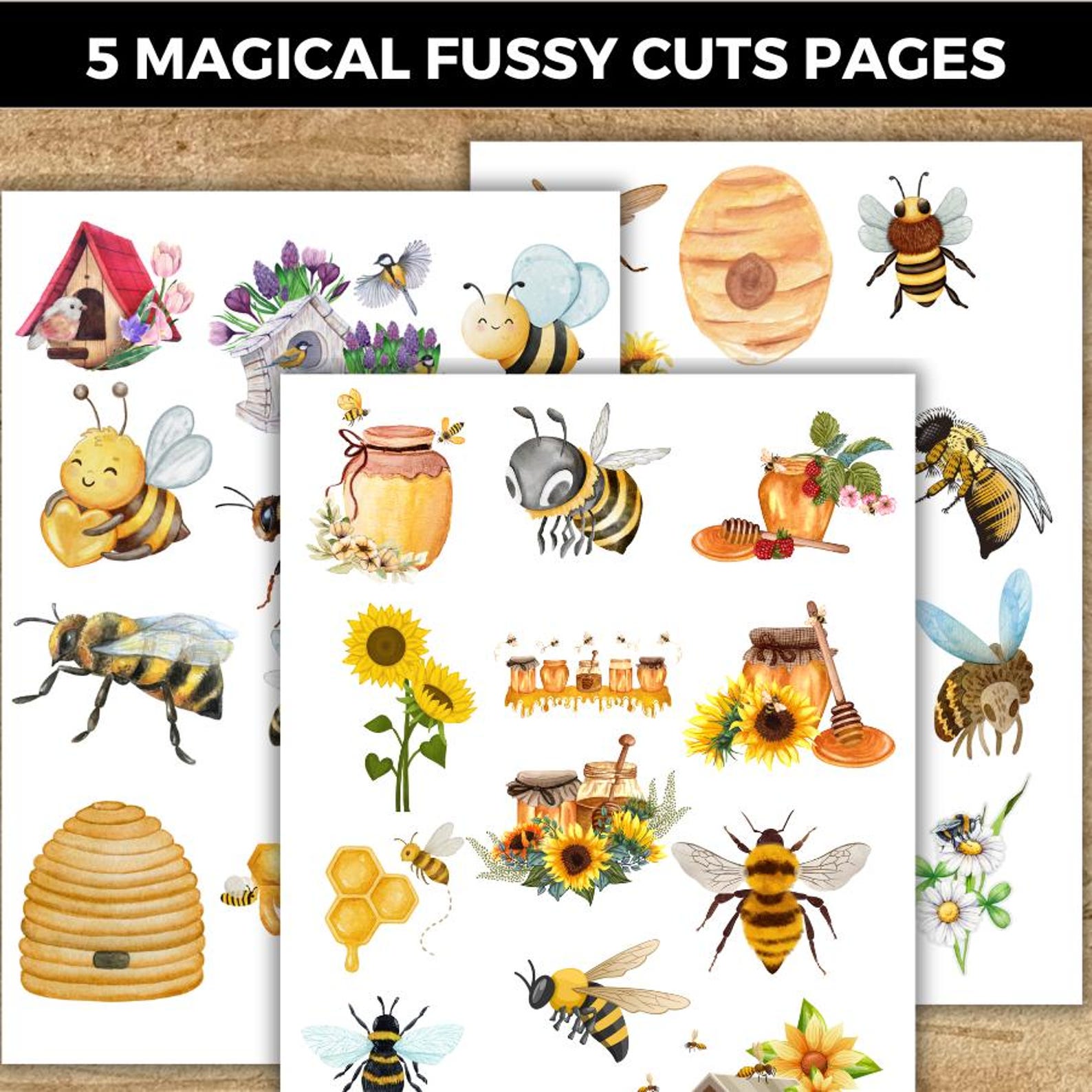 Vintage Bee Junk Journal Kit, Honey Bee Ephemera Printable, Bee Fussy ...