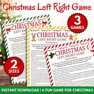 Christmas Left Right Game, Christmas Party Game, Left Right Christmas Story, Left Right Christmas Game, Pass The Present, Gift Exchange Game