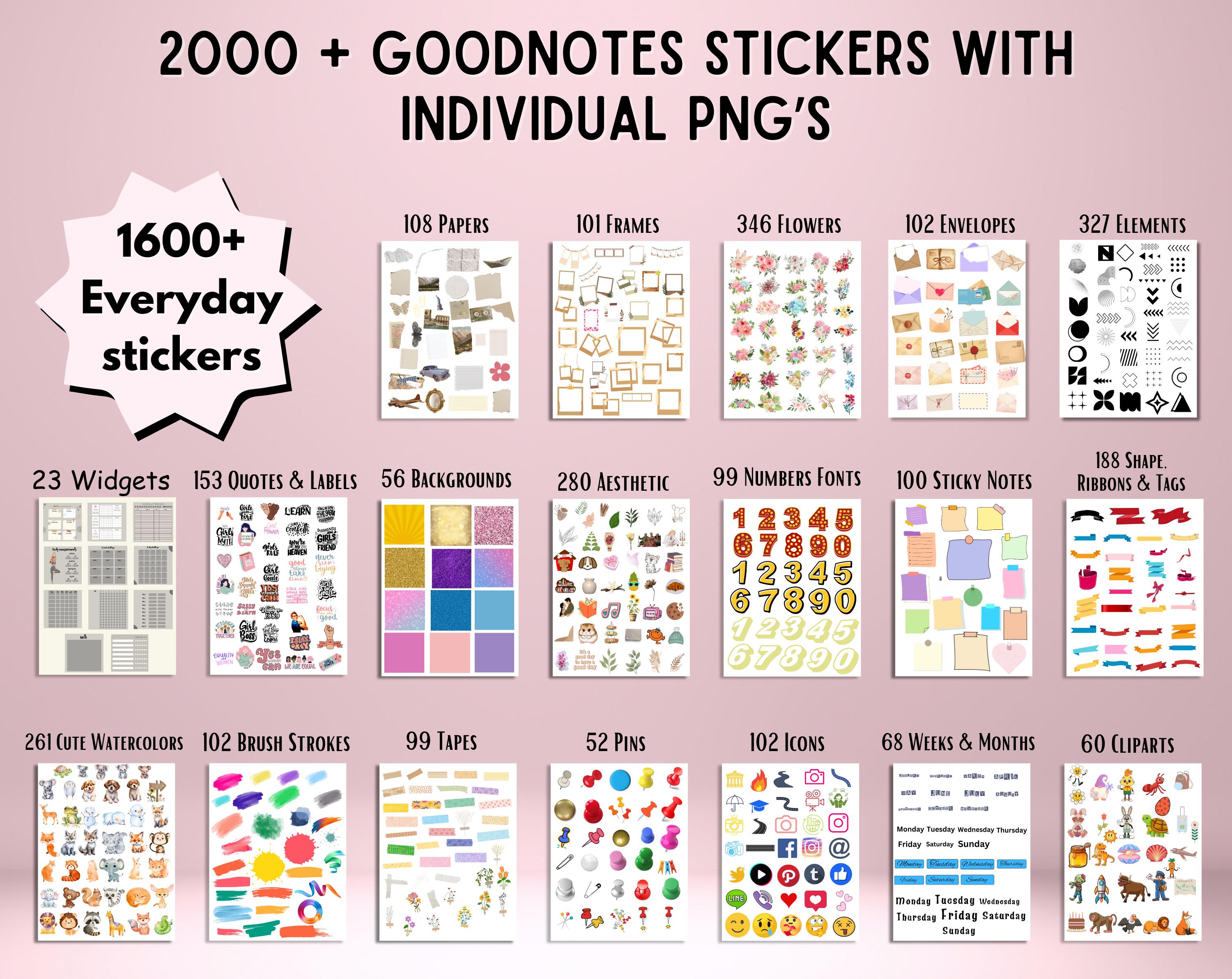 New 2026 2027 2028 All in One Rainbow Digital Planner, Hyperlink ...