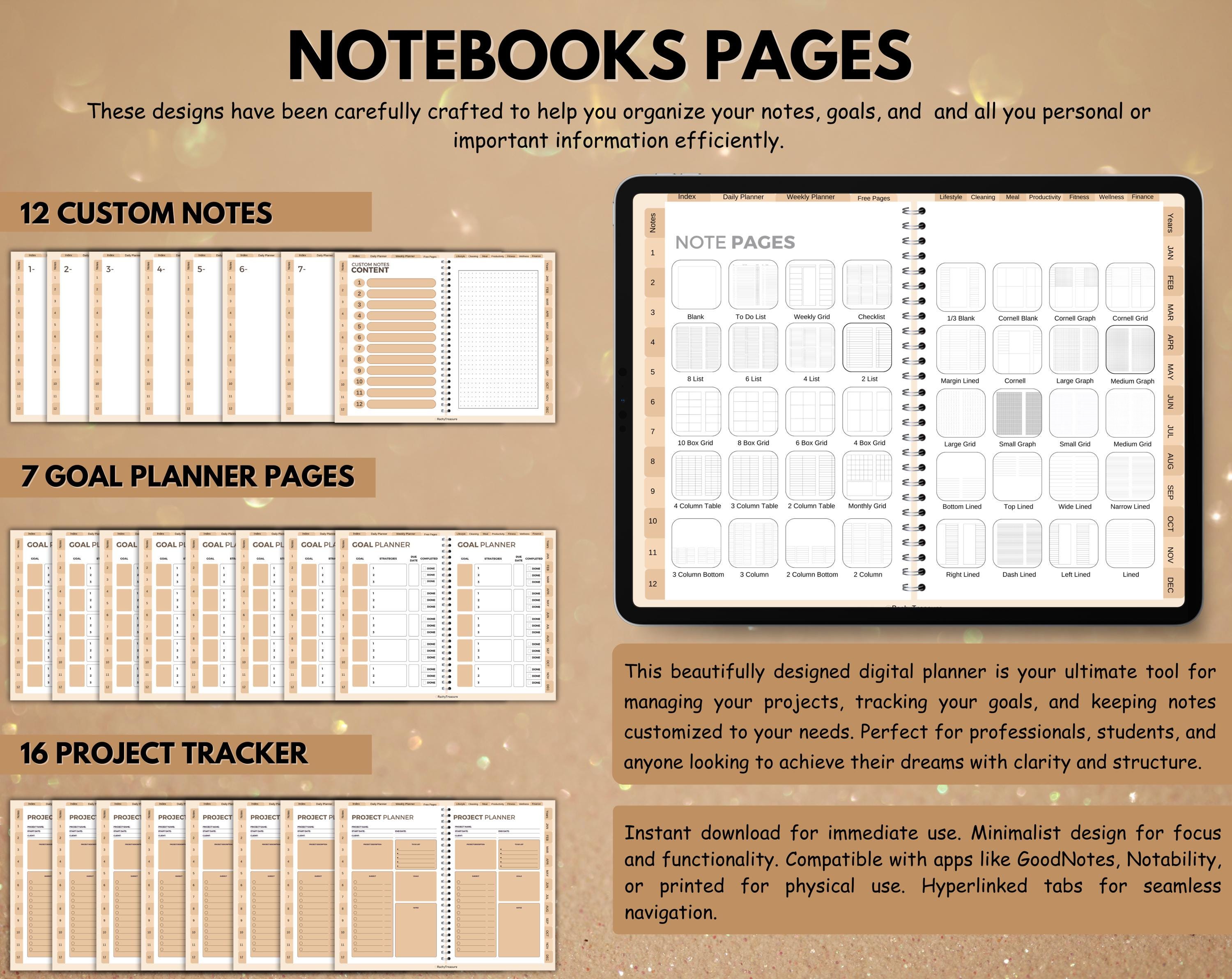 2026 - 2028 Digital Planner, All in One Digital Planner, Goodnotes ...