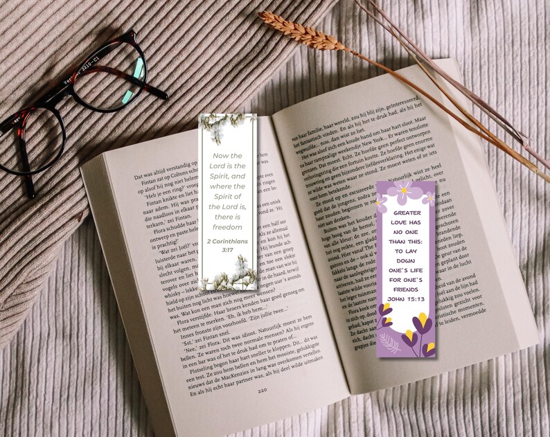 Freedom Bookmarks 30 + Bible Verse Bookmark Design, Floral Verse Bookmark, Christian ...