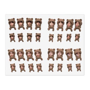 ENHYPEN Cute Bear Sticker Sheet