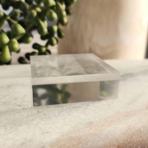 Clear Acrylic Display Block | Crystal Stand