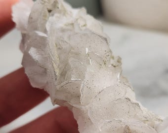 Rose Calcite with Pyrite from Manaoshan Mine, Hunan, China