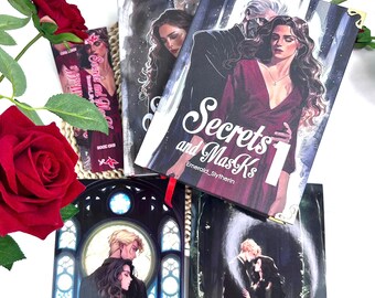 Secrets and Masks Hardcover Book Set - Fanfiction Collection, Hardcover Bookbinding A25