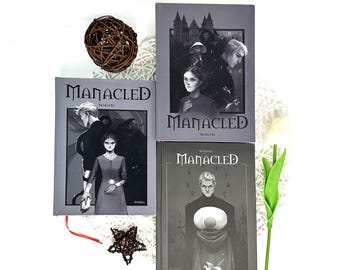 Manacled Book – Deluxe 3-Volume Edition with Illustrations, Complete Series, Poster Gift Set D01