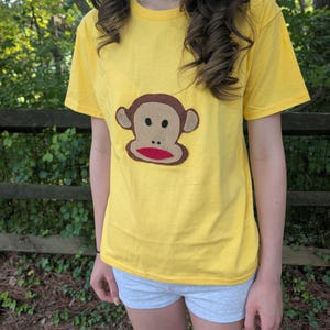 Monkey Patchwork Women's T-Shirt | Yellow | Small