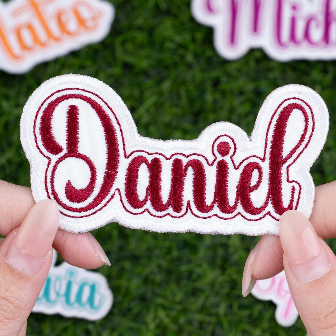 Custom Embroidered Name Patch – Iron-on, Sew-on, Hook & Loop - Etsy
