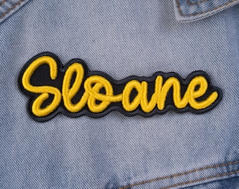 Personalized Name Iron on Patch | Custom Embroidered Name 3D Patches for Backpacks Hats Jackets
