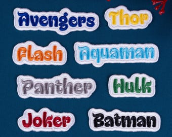 Custom Embroidered Name Patch –  Personalized Name Iron on Patches