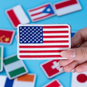 Custom Flag Patch, Personalized Flag Military Patches, Sew On/Iron On/ Hook & Loop Patch for Jackets Backpacks Hats, Custom Any Flag Patch