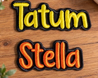Custom 3D Name Patch, Personalized Embroidered Name Patch, Iron On Name Patch, 3D Letter Patch for Hat Backpack Jacket, Custom Name Badge
