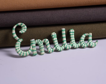 Personalized Name Iron on Patch | Custom Embroidered Name 3D Patches for Backpacks Hats Jackets