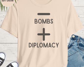 Shirt anti-oorlog vredesprotest, geen oorlog VS Iran T-shirt pacifist cadeau