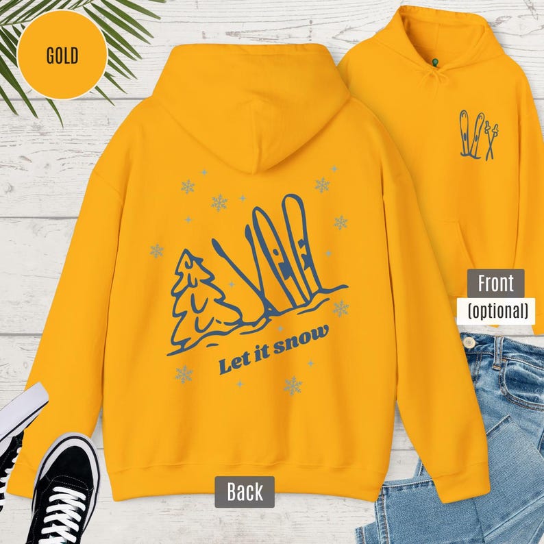 Sudadera con capucha y cremallera para esquí de nieve, sudadera de invierno con capucha con impresión trasera y frontal opcional imagen 9